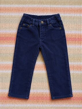 Janie and Jack Dark Blue Kids Corduroy Jeans
